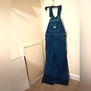 Liberty Bib Men's Denim Dark Wash Carpenter Work Overalls 34×30